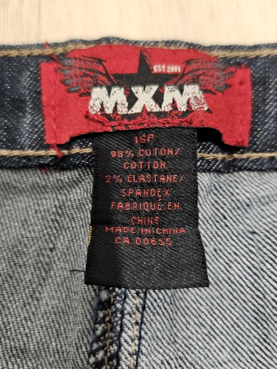 MXM Dark Wash Bootcut Jeans 16P Petite Stretch Mid Rise Classic Denim - Picture 6 of 10